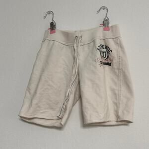 2000s Vintage White 100% Cotton Size Small Y2K Comfy & Stretchy Shorts Perfect